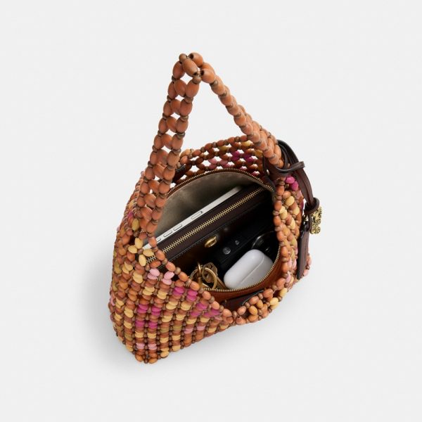 Coach Outlet Brooklyn Shoulder Bag 28 With Wooden Beading - Preorder