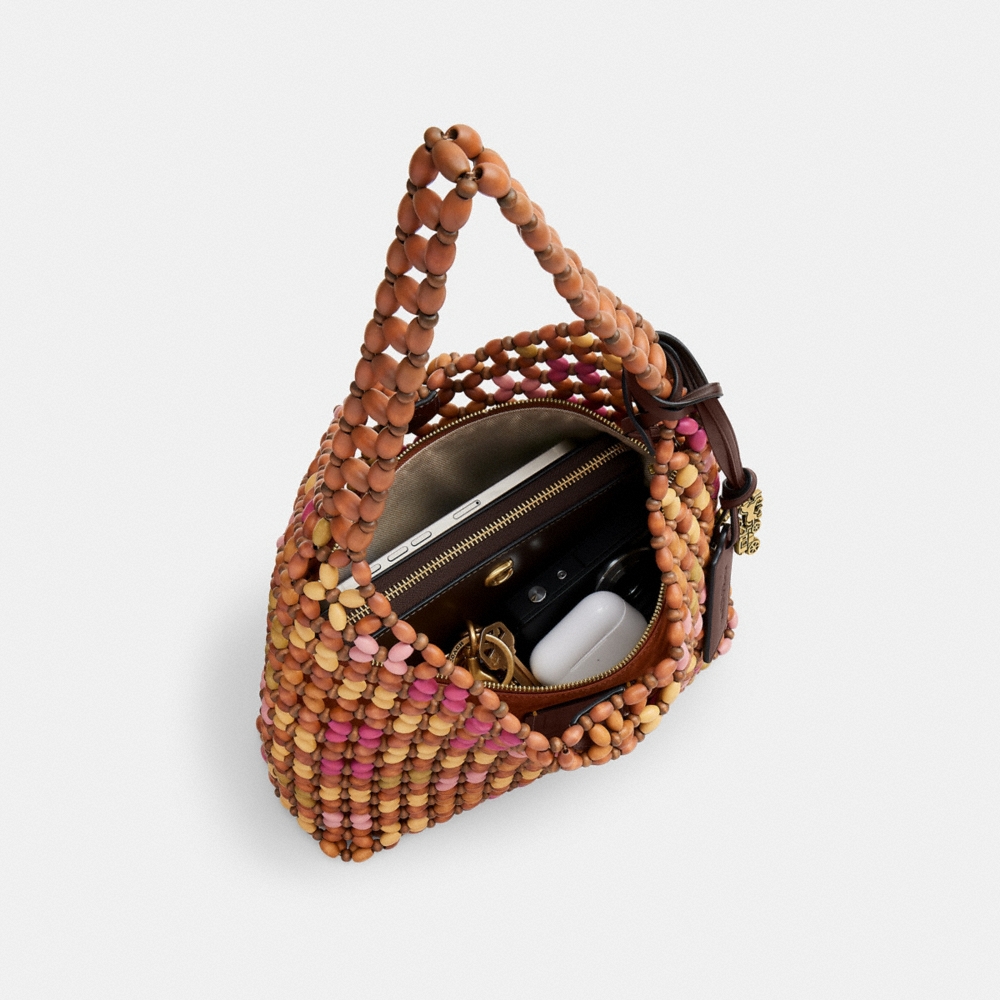 Coach Outlet Brooklyn Shoulder Bag 28 With Wooden Beading - Preorder