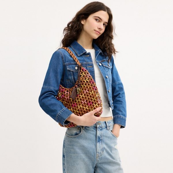Coach Outlet Brooklyn Shoulder Bag 28 With Wooden Beading - Preorder