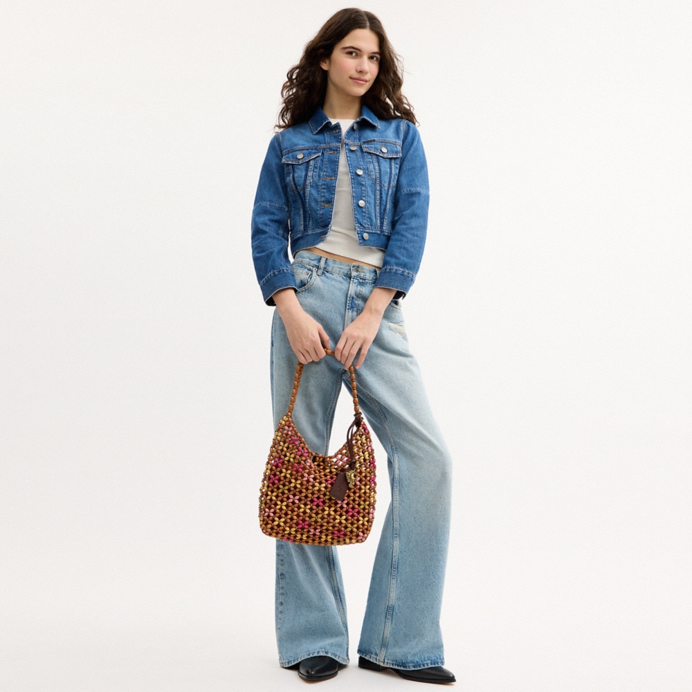 Coach Outlet Brooklyn Shoulder Bag 28 With Wooden Beading - Preorder