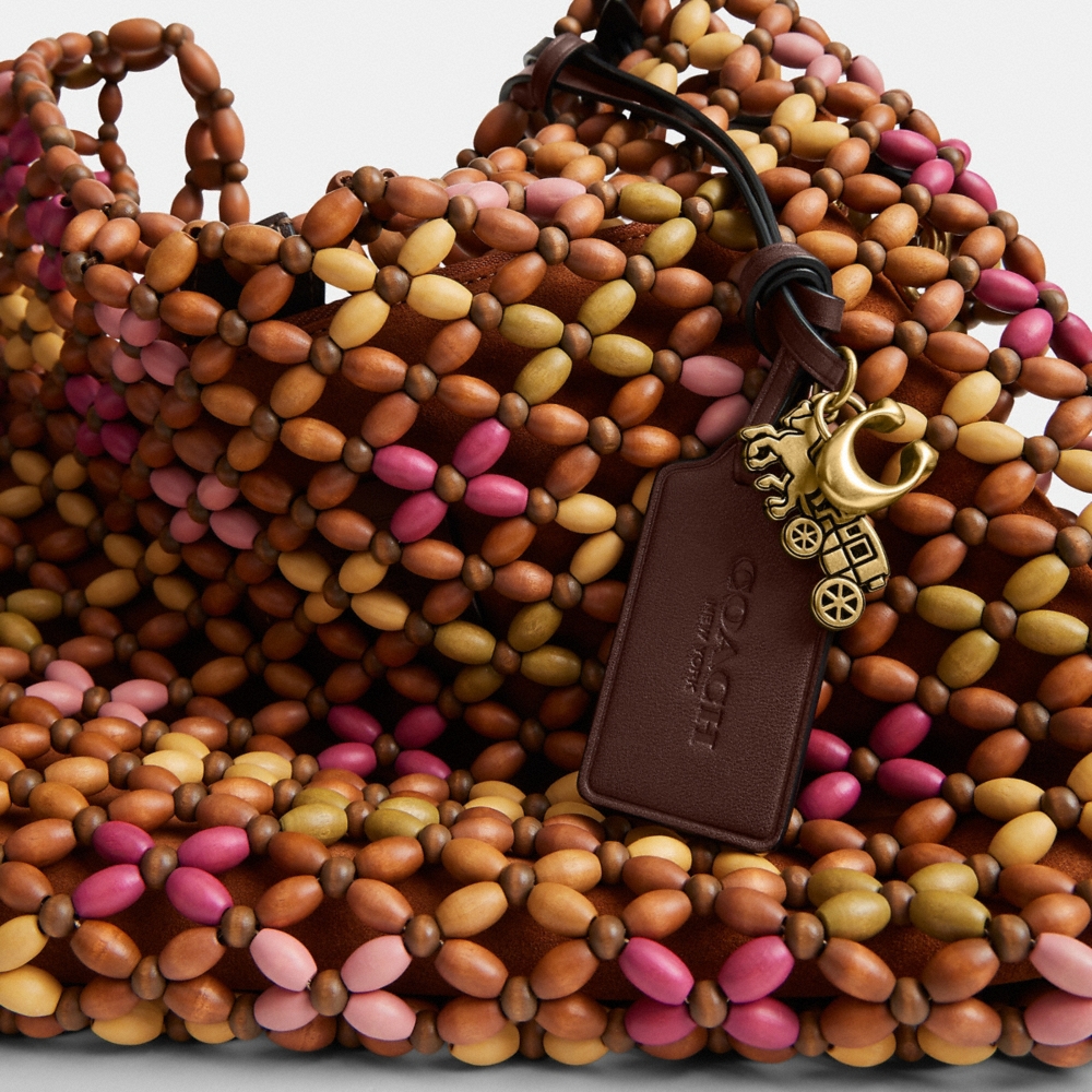 Coach Outlet Brooklyn Shoulder Bag 28 With Wooden Beading - Preorder