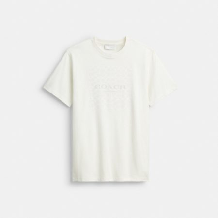 Coach Outlet Signature Square T-Shirt - Preorder — Vintage Ivory