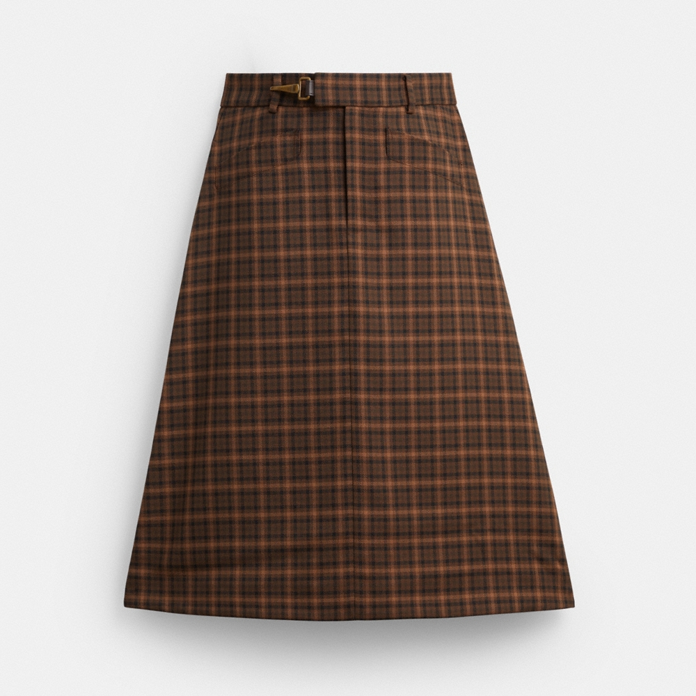 Coach Yarn Dye A-Line Skirt - Preorder