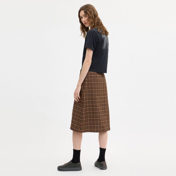 Coach Yarn Dye A-Line Skirt - Preorder