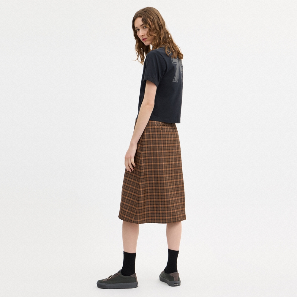 Coach Yarn Dye A-Line Skirt - Preorder