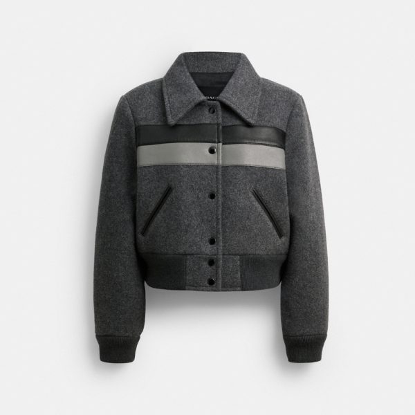 Coach Wool Leather Varsity Jacket - Preorder