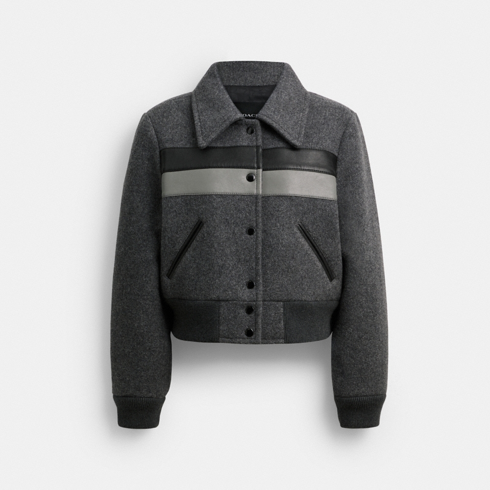 Coach Wool Leather Varsity Jacket - Preorder