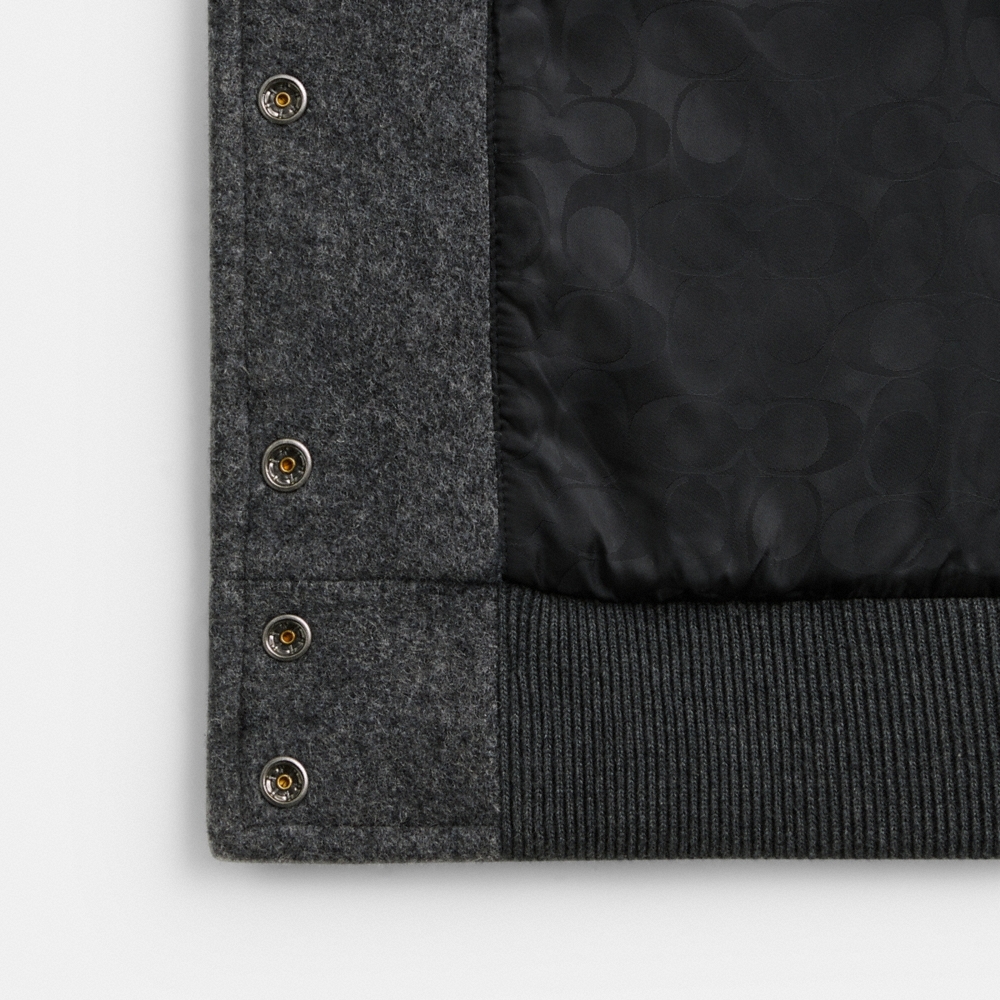 Coach Wool Leather Varsity Jacket - Preorder