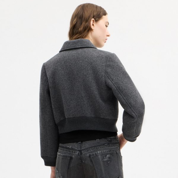 Coach Wool Leather Varsity Jacket - Preorder