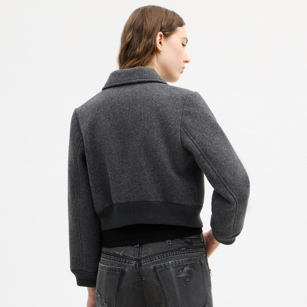 Coach Wool Leather Varsity Jacket - Preorder