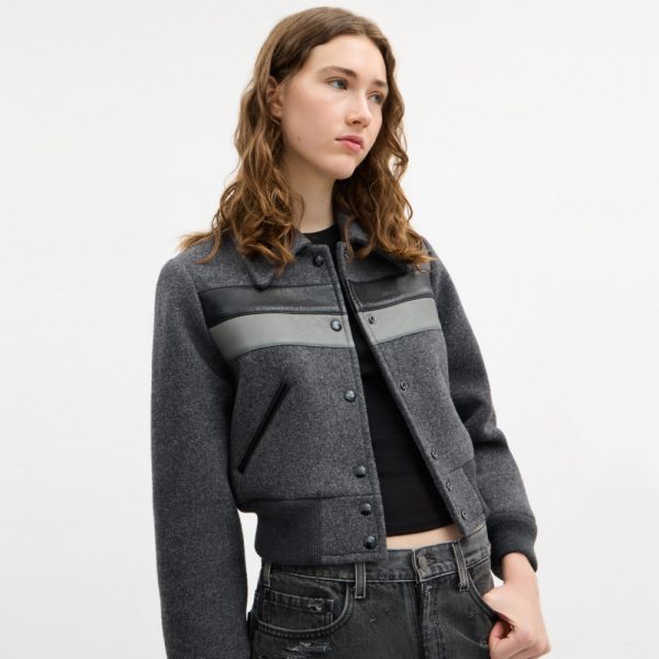 Coach Wool Leather Varsity Jacket - Preorder