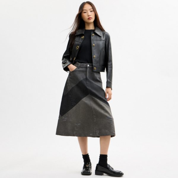 Coach Shrunken Leather Jacket With Turnlocks - Preorder