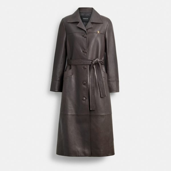 Coach Leather Trench - Preorder