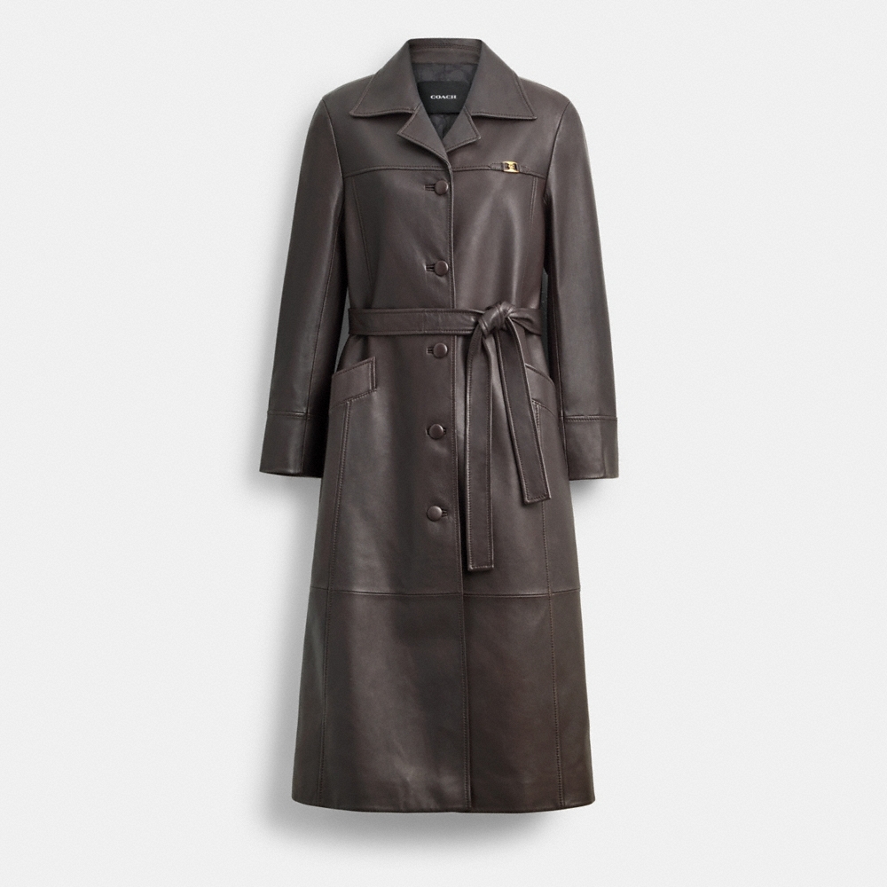 Coach Leather Trench - Preorder