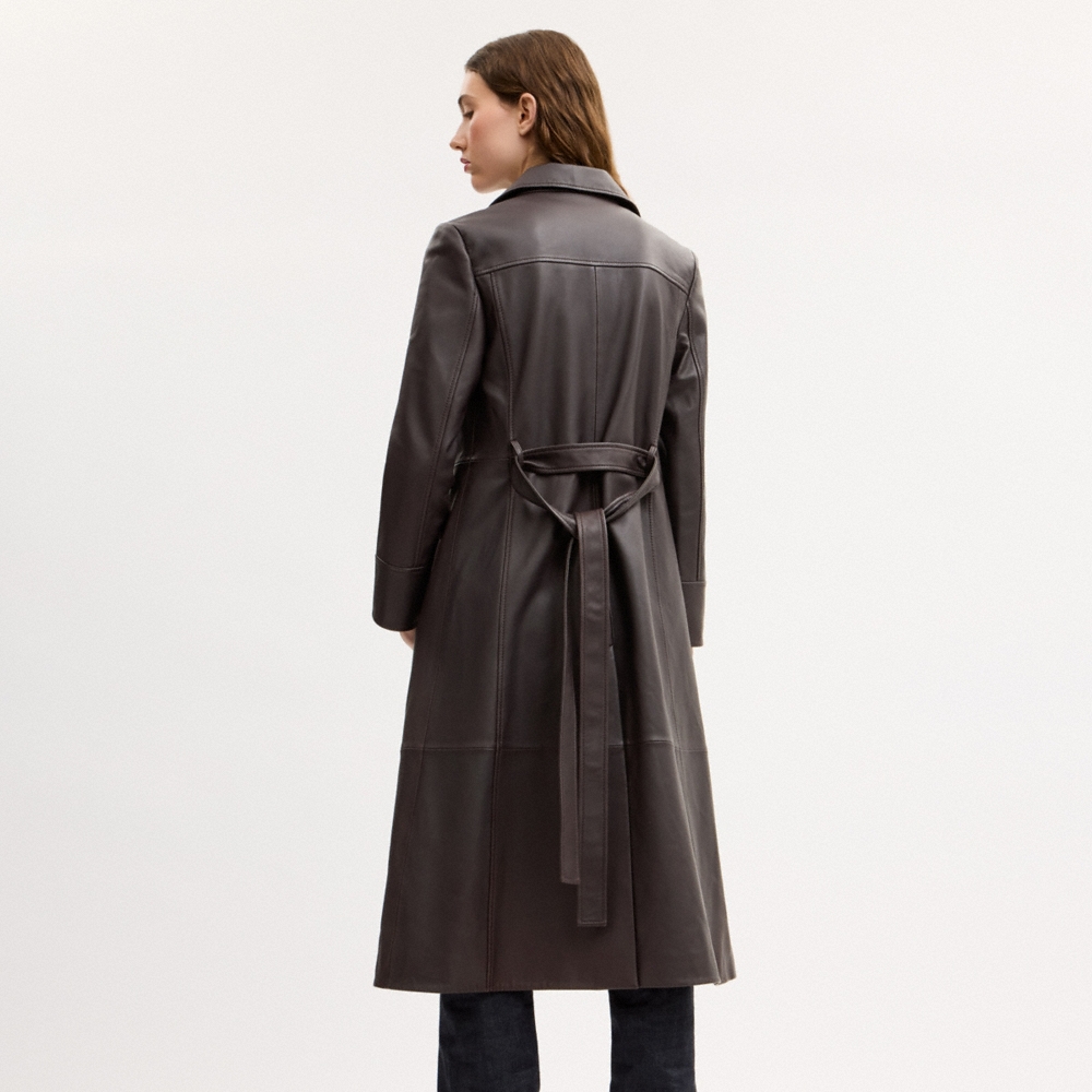 Coach Leather Trench - Preorder