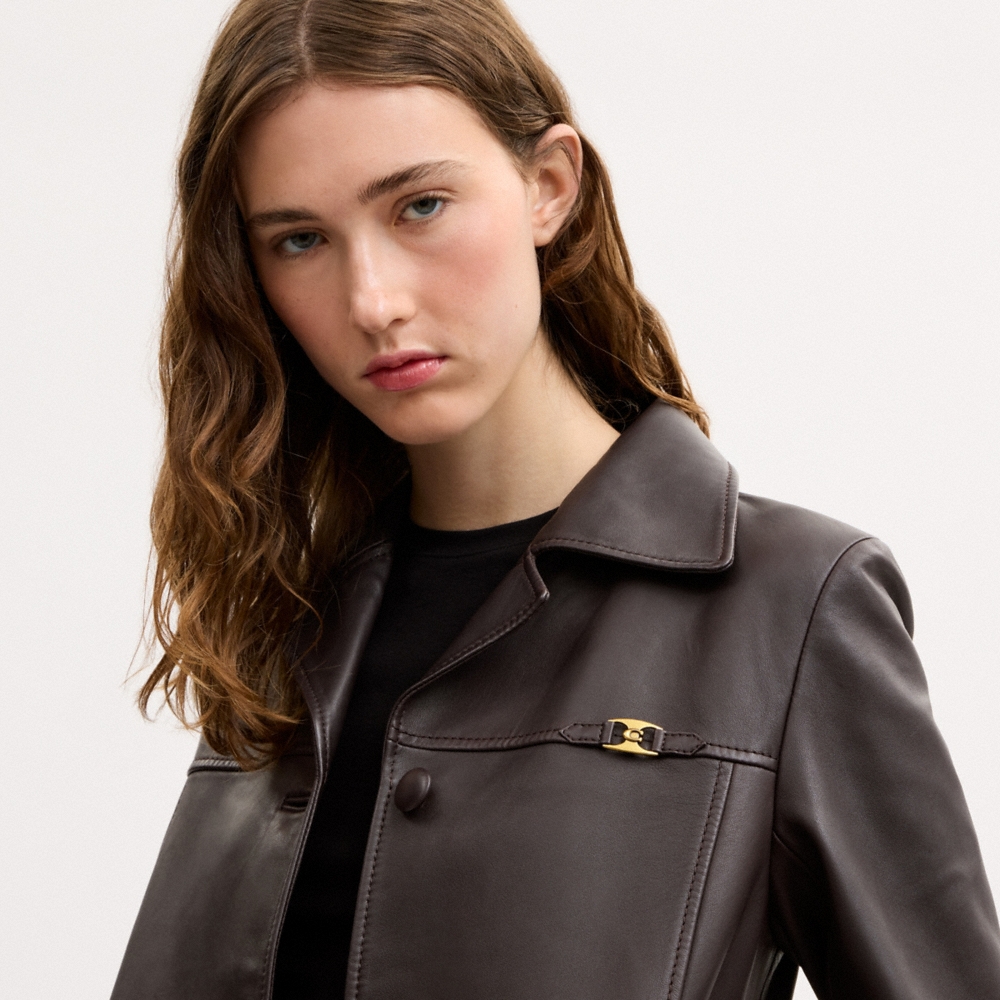 Coach Leather Trench - Preorder