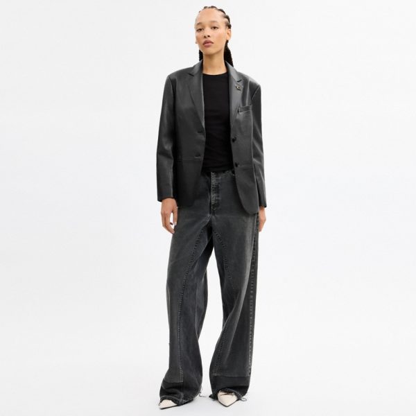 Coach Relaxed Leather Blazer - Preorder