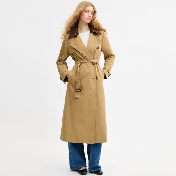 Coach Relaxed Trench With Suede Collar - Preorder