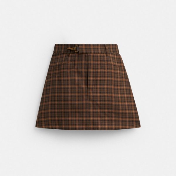 Coach Plaid Miniskirt - Preorder