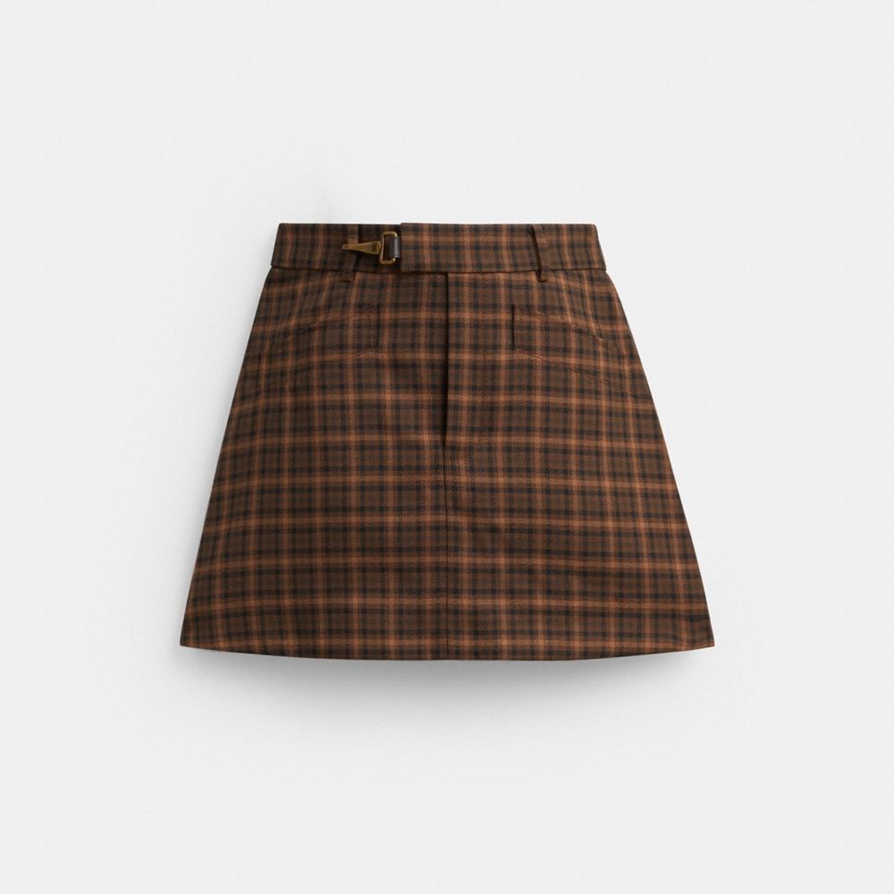 Coach Plaid Miniskirt - Preorder
