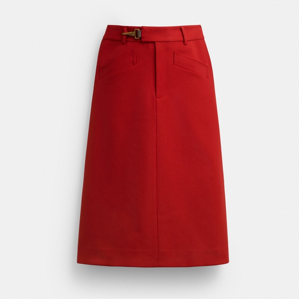 Coach Solid A-Line Skirt - Preorder