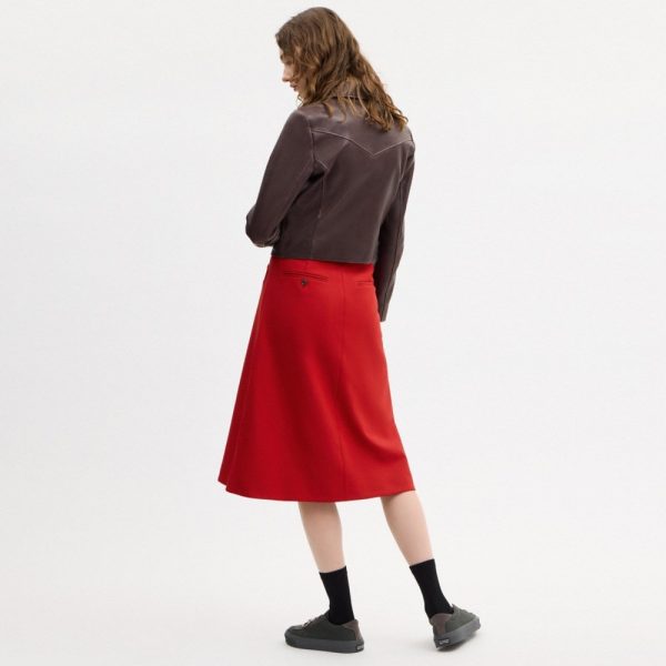 Coach Solid A-Line Skirt - Preorder