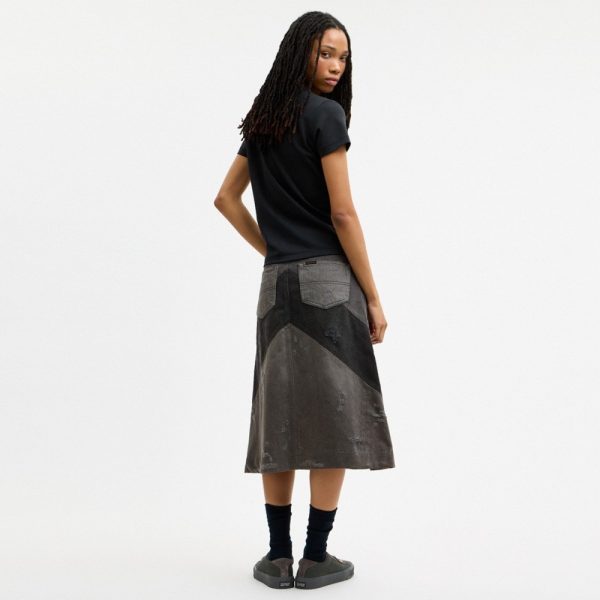 Coach Denim A-Line Skirt In Organic Cotton - Preorder