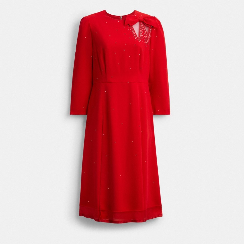 Coach Long Sleeve Bow Dress - Preorder