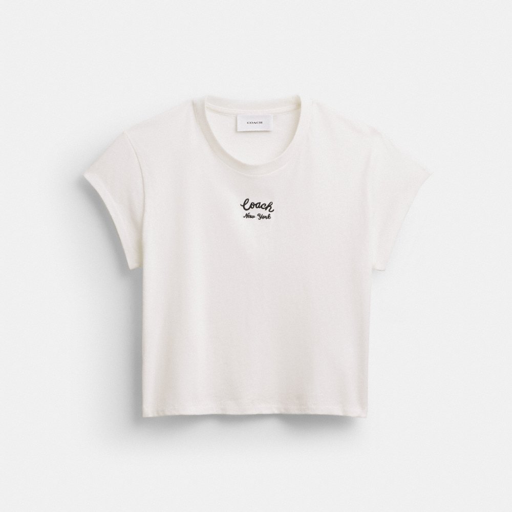 Coach Cap Sleeve Box Crewneck T-Shirt - Preorder