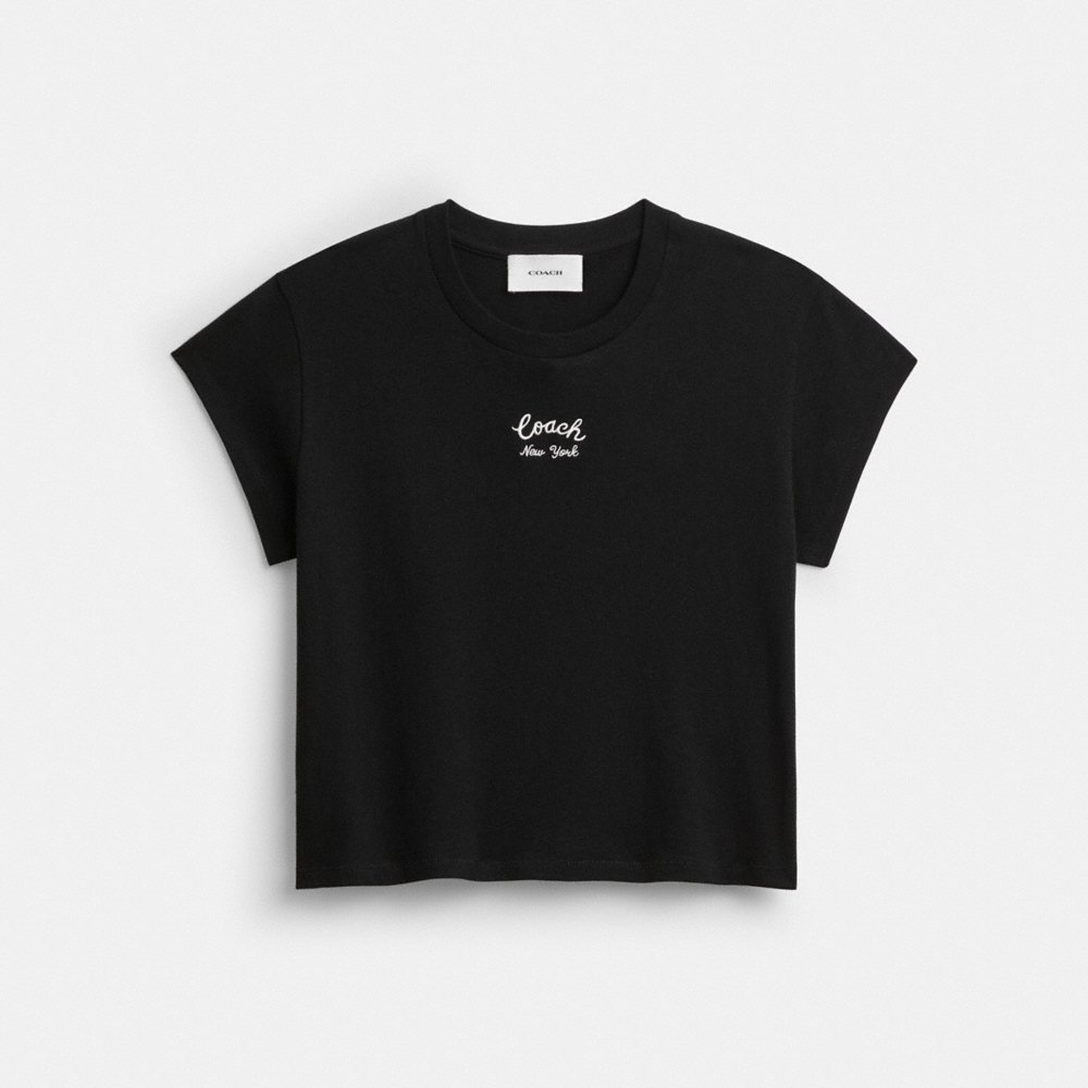 Coach Cap Sleeve Box Crewneck T-Shirt - Preorder