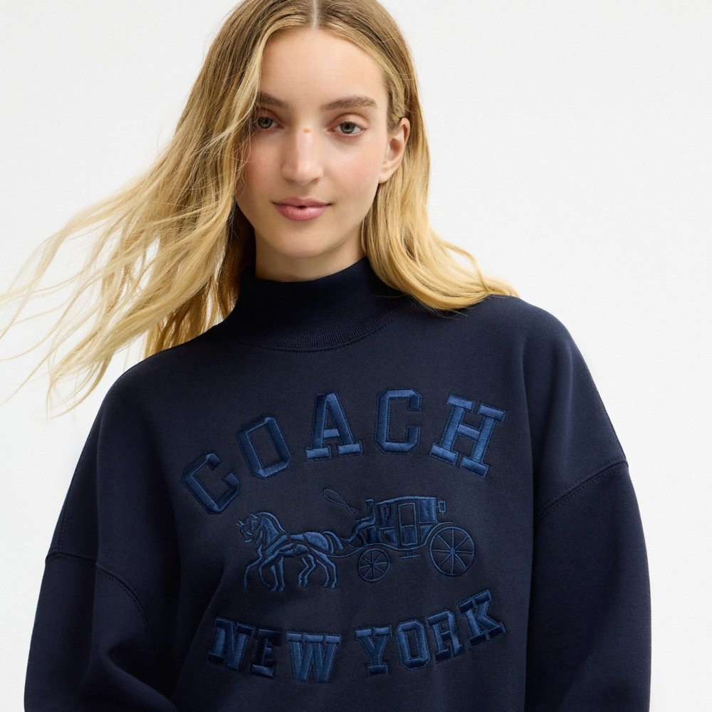 Coach Horse And Carriage Mockneck Sweatshirt - Preorder