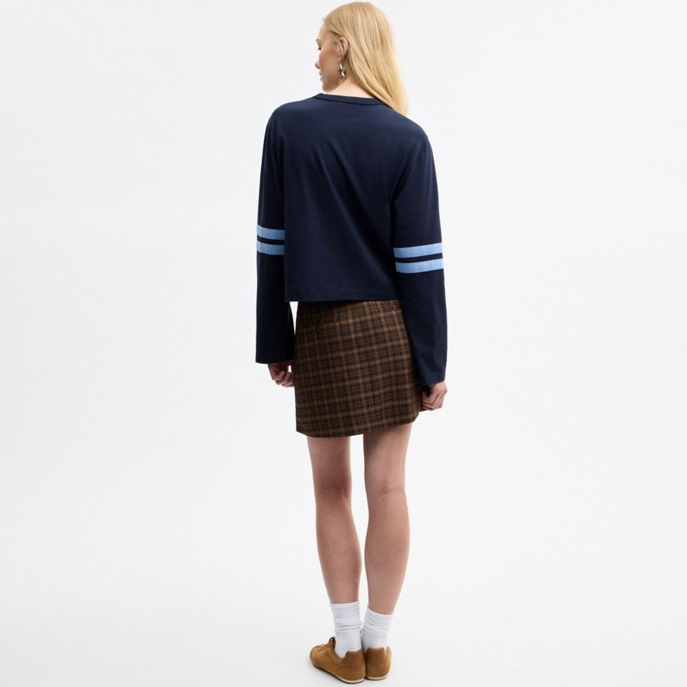Coach Sporty Script Long Sleeve Shirt In Organic Cotton - Preorder