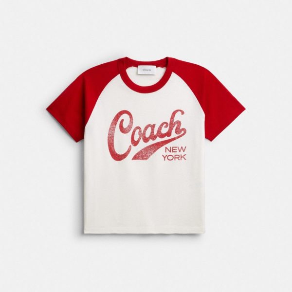 Coach Sporty Script 90's Fit T-Shirt In Organic Cotton - Preorder