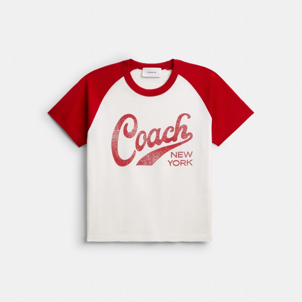 Coach Sporty Script 90's Fit T-Shirt In Organic Cotton - Preorder