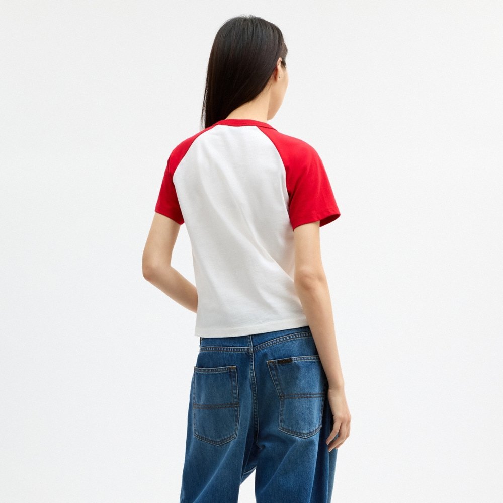 Coach Sporty Script 90's Fit T-Shirt In Organic Cotton - Preorder