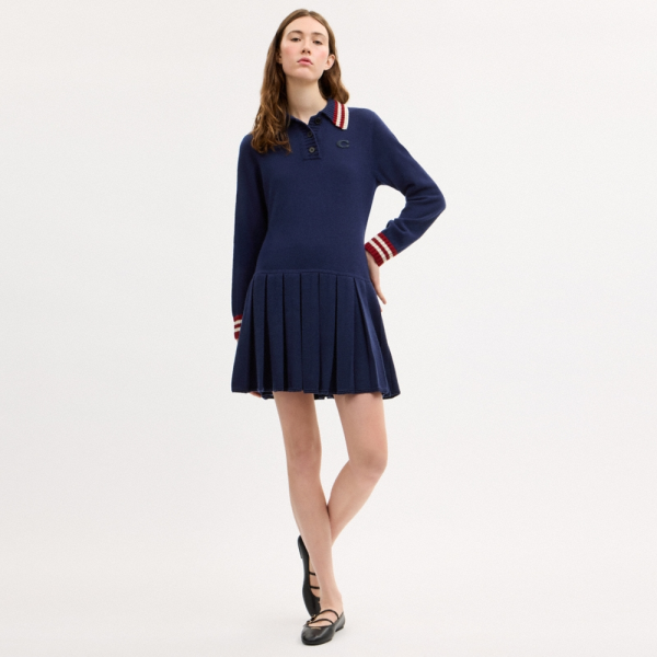 Coach Sporty Heritage Pleat Dress - Preorder