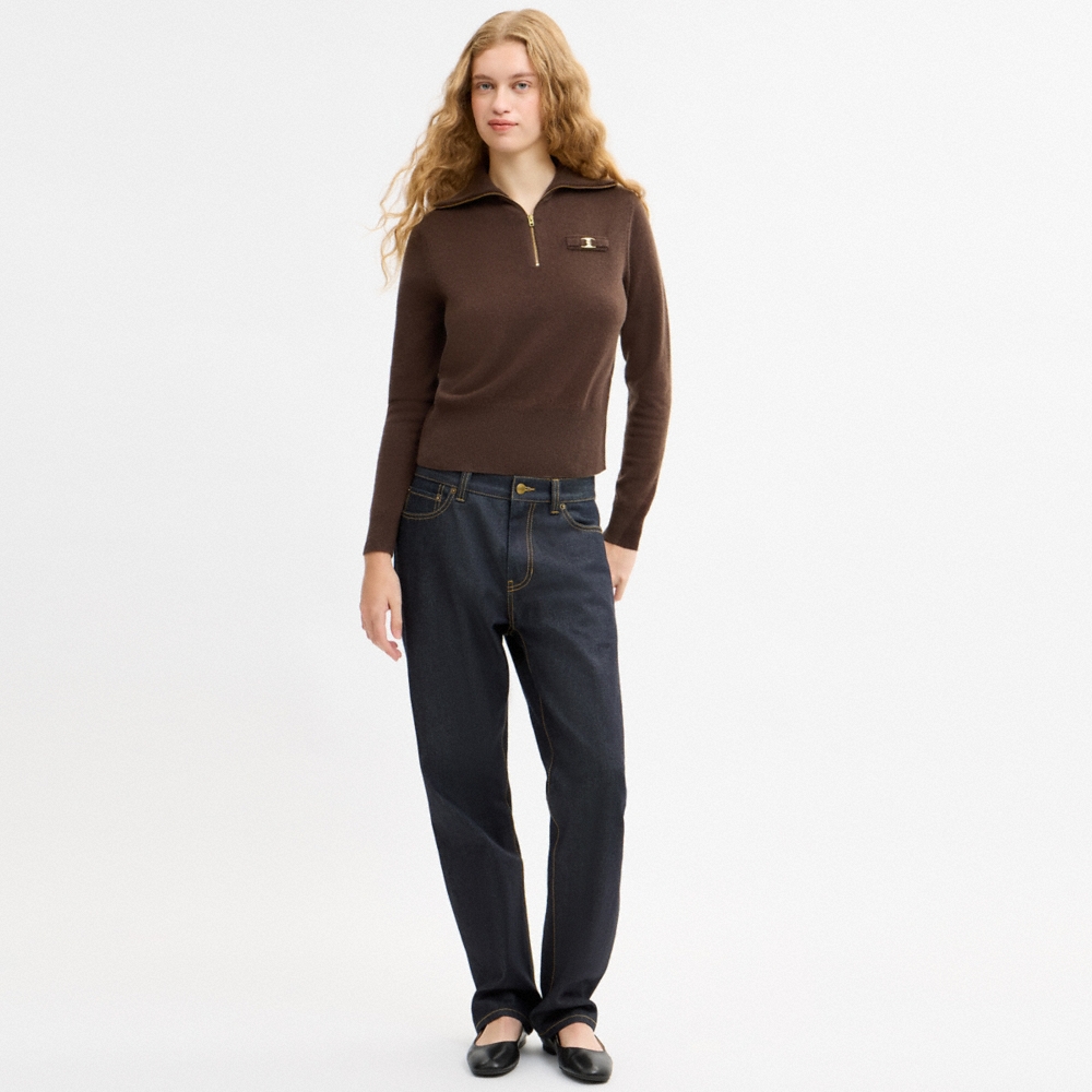 Coach Heritage Hardware Half Zip Top - Preorder