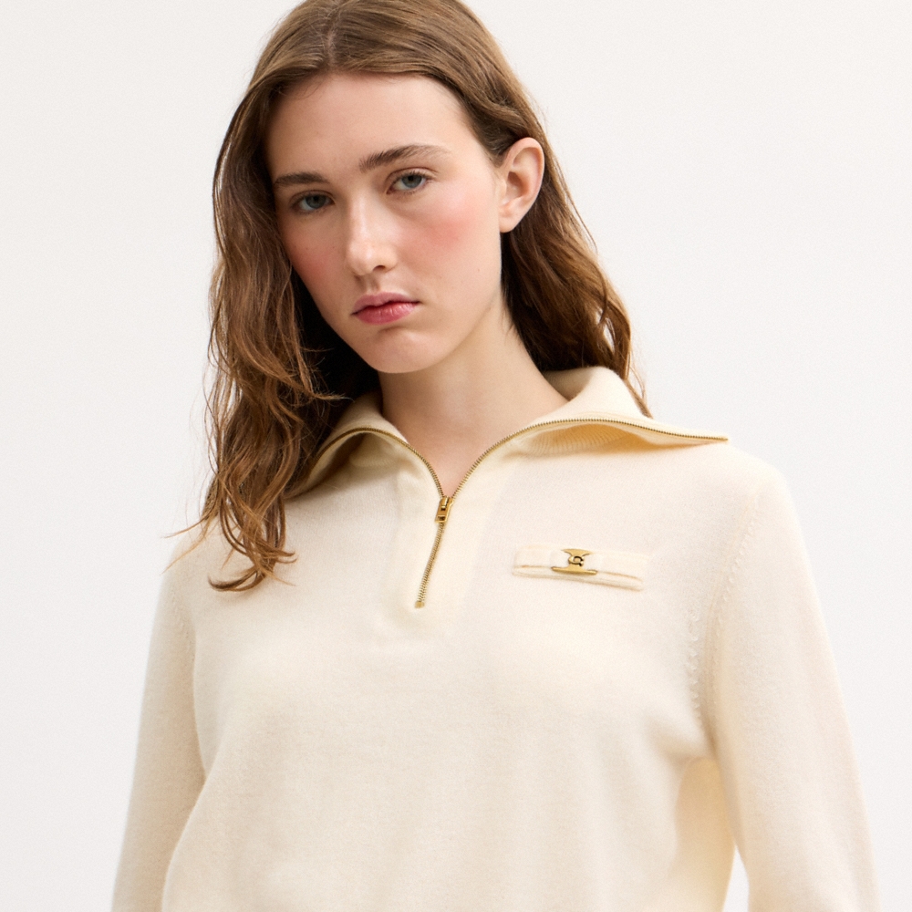Coach Heritage Hardware Half Zip Top - Preorder