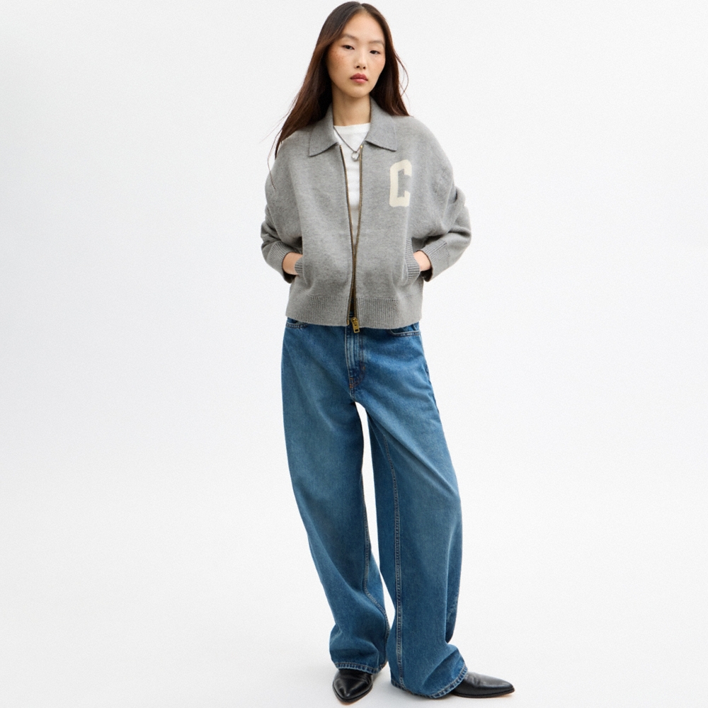 Coach Double Face Zipper Cardigan - Preorder - Image 2