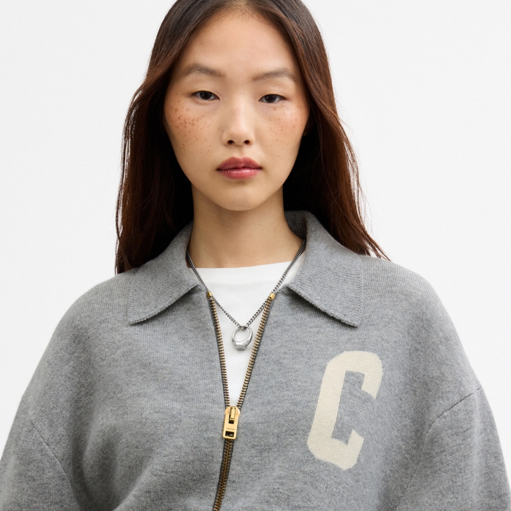 Coach Double Face Zipper Cardigan - Preorder - Image 4