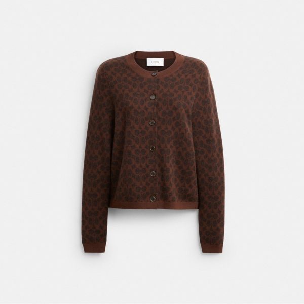 Coach Outlet Signature Button Down Cardigan - Preorder