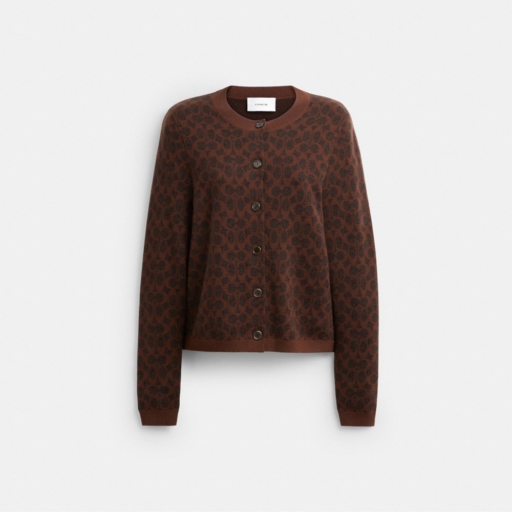 Coach Outlet Signature Button Down Cardigan - Preorder