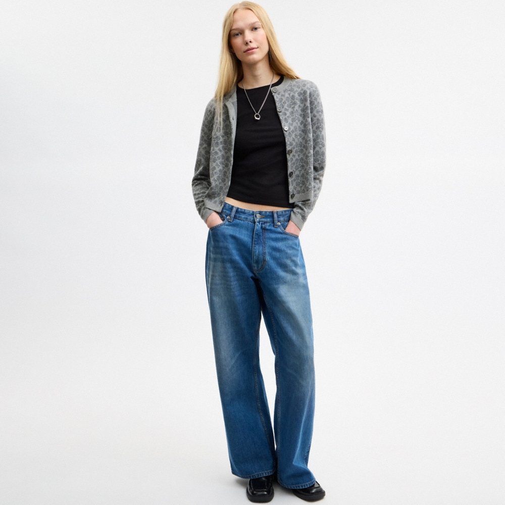 Coach Outlet Signature Button Down Cardigan - Preorder