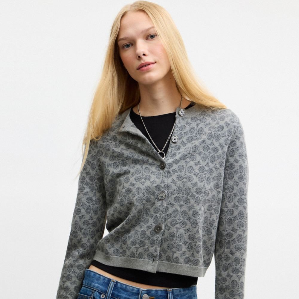 Coach Outlet Signature Button Down Cardigan - Preorder