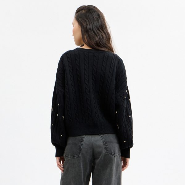 Coach Moon and Stars Cable Crewneck Sweater - Preorder