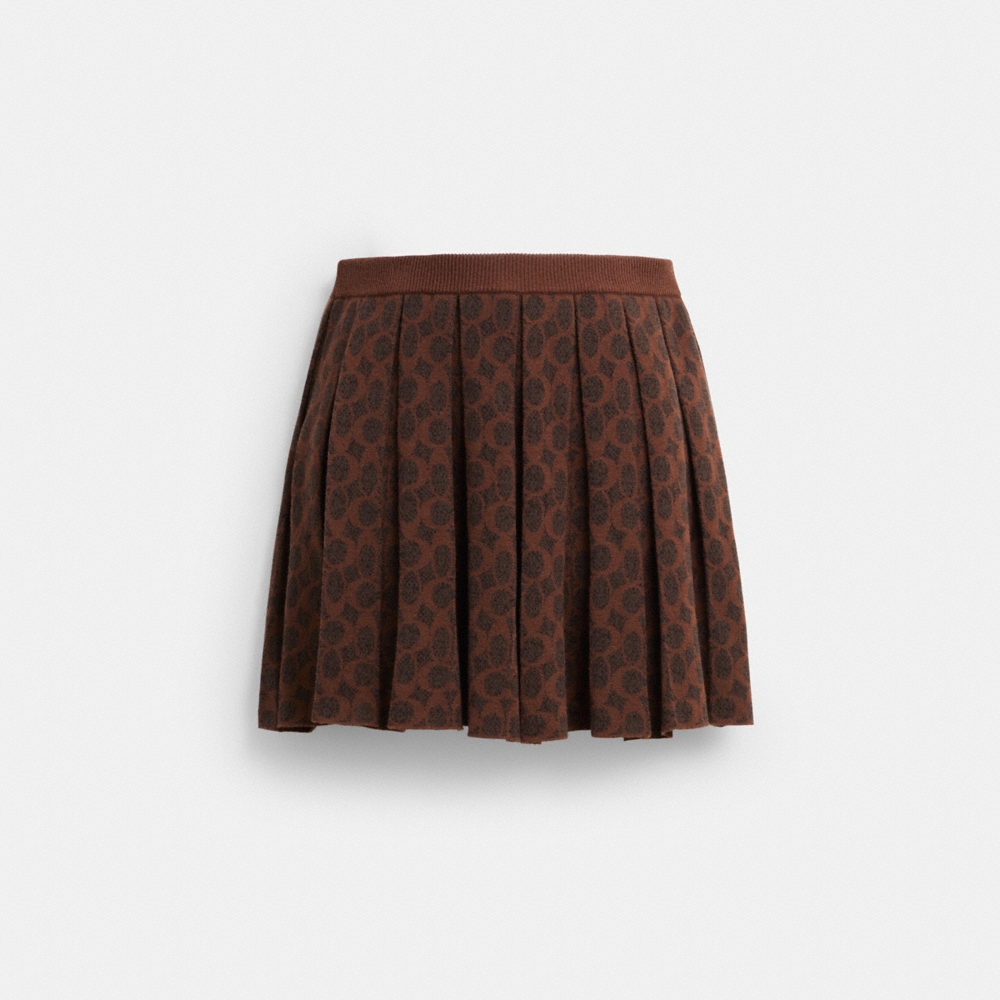 Coach Outlet Signature Pleated Knit Mini Skirt - Preorder