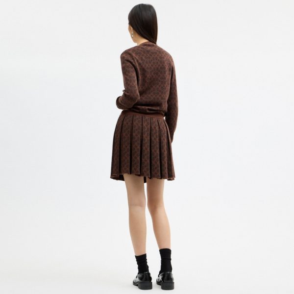 Coach Outlet Signature Pleated Knit Mini Skirt - Preorder