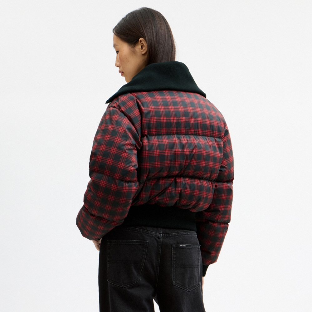 Coach Printed Puffer With Rib In Recycled Polyamide - Preorder