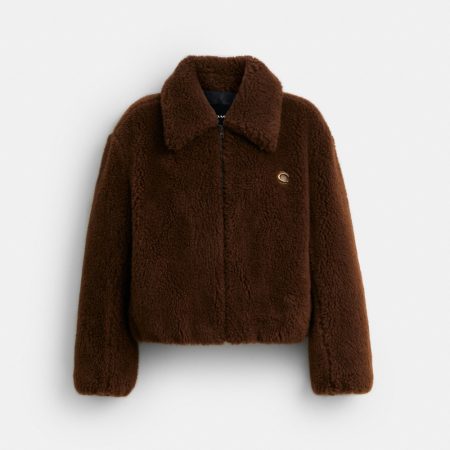 Coach Faux Fur Bomber - Preorder — Brown