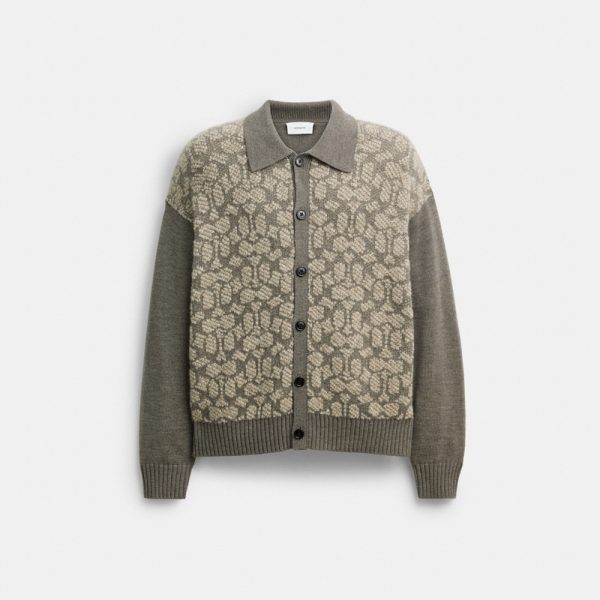 Coach Outlet Signature Cardigan - Preorder